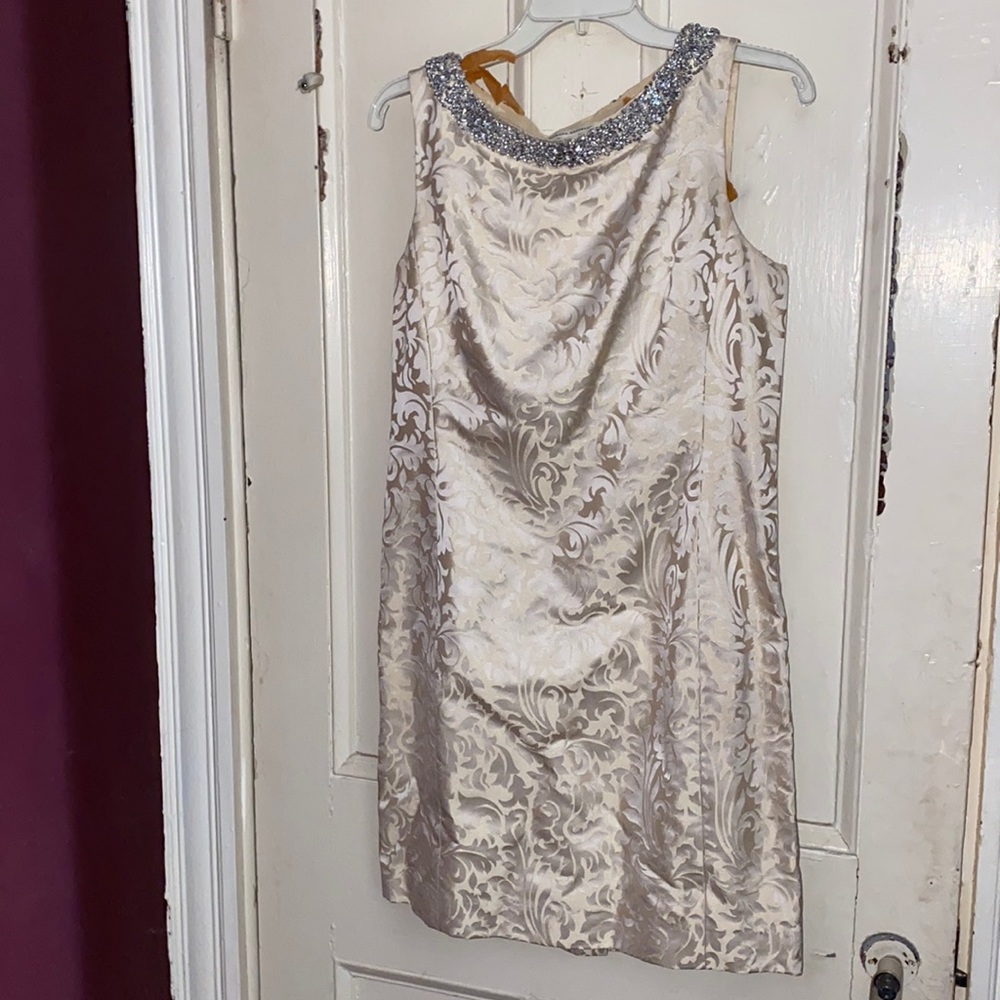 Banana Republic rhinestone collar cocktail dress